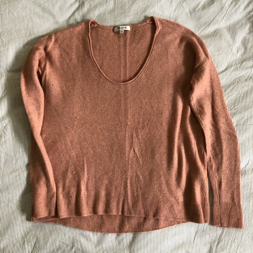 Madewell pullover sweater in beautiful dusty rose